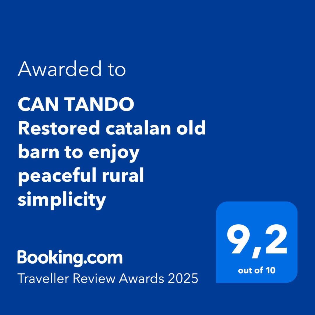 Can Tando Restored Catalan Old Barn To Enjoy Peaceful Rural Simplicity Sant Jordi Desvalls Экстерьер фото